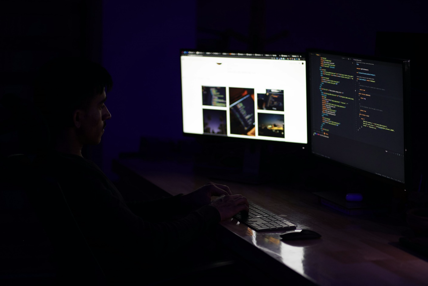 a forensic analyst working on their computer